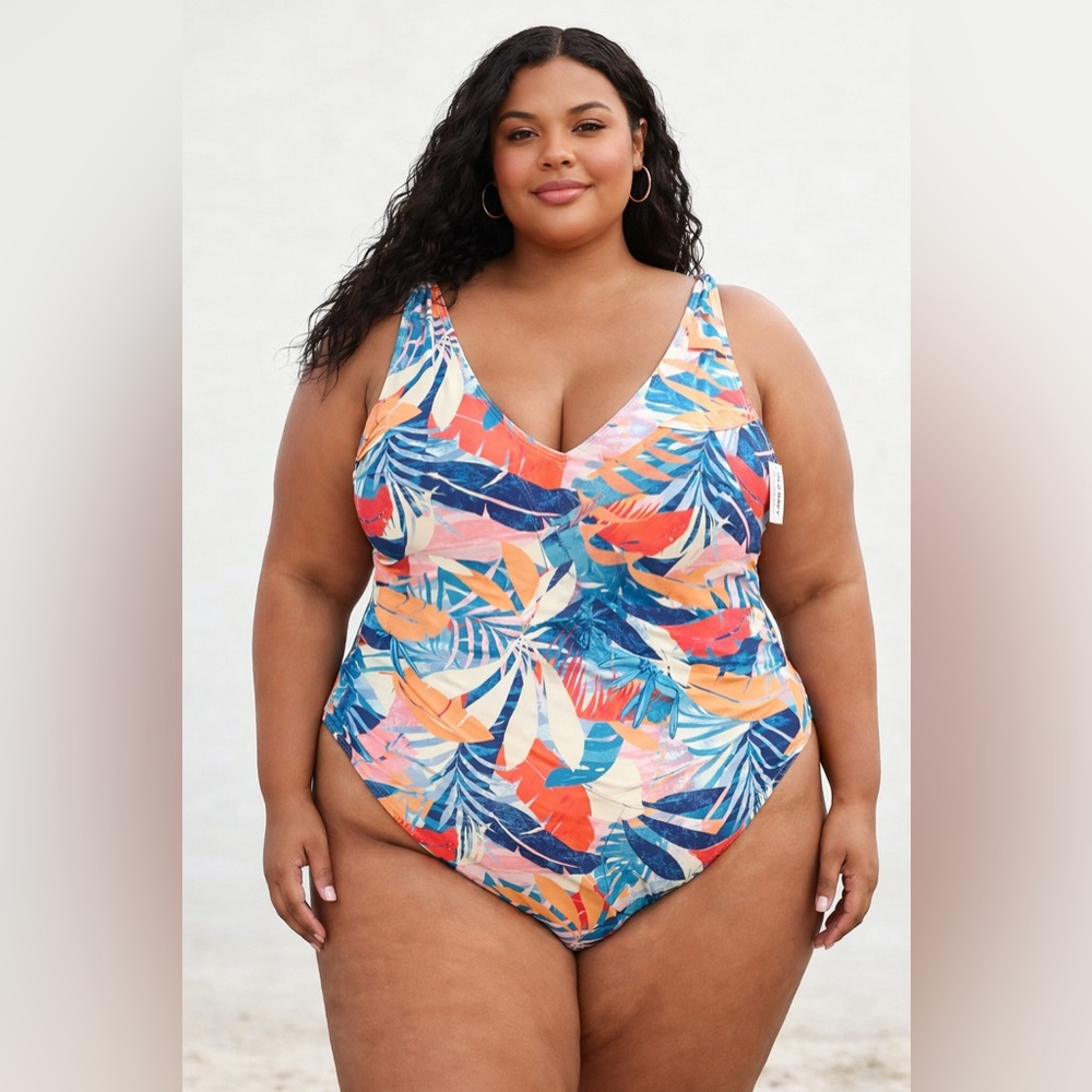 Old Navy Tropical One-Piece Swimsuit – Size 4X (NWT)